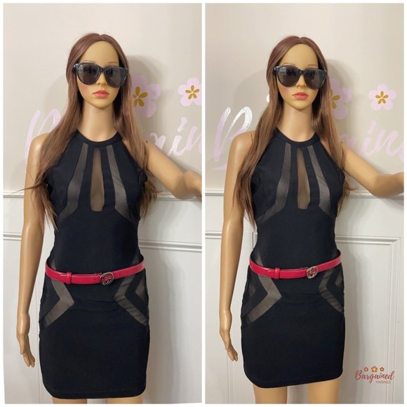 Authentic Gucci Red Calfskin Leather Silver Interlocking G Buckle Belt 80/32 - Picture 4 of 13